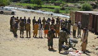 عناصر من حركة طالبان خلال معارك بنجشير