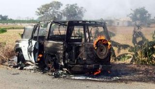 سيارة مفخخة استهدفت قائد الحزام الأمني في أبين في الشهر الماضي