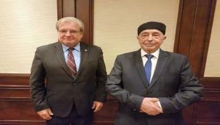 رئيس البرلمان الليبي ومبعوث واشنطن وسفيرها إلى ليبيا