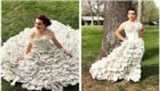 فستان هاري بوتر.. أمريكية ترتدي "الأوراق" في حفل تخرجها (صور)