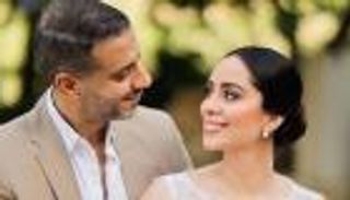 محمد فراج وبسنت شوقي.. شاهد إفطار شهر العسل (صورة)