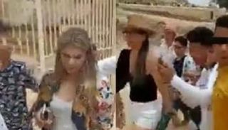 لقطة من فيديو التحرش بالسائحات