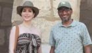 نسرين طافش تستعرض جمالها في معبد الكرنك (صور)