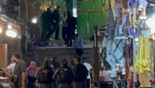 باب القطانين خلال الحادث