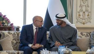 الشيخ محمد بن زايد رئيس الإمارات ورئيس موريتانيا محمد ولد الشيخ الغزواني