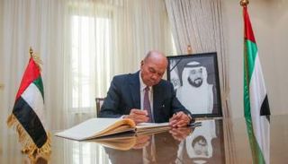 كبار المسؤولين بالأردن قدموا واجب العزاء في الشيخ خليفة بن زايد