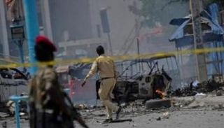 موقع تفجير سابق في مقديشو