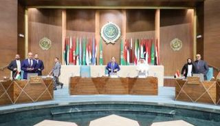 جانب من تأبين الجامعة العربية للشيخ خليفة بن زايد