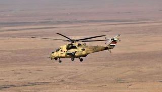 مروحية مقاتلة تابعة لسلاح الجو العراقي