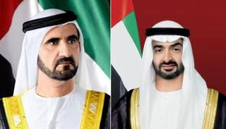 الشيخ محمد بن زايد آل نهيان ونائبه الشيخ محمد بن راشد آل مكتوم