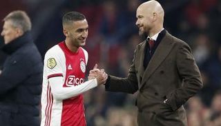 حكيم زياش وتين هاج في أياكس أمستردام