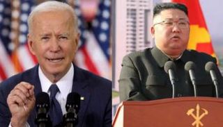 الرئيس الأمريكي جو بايدن وزعيم كوريا الشمالية كيم جونج أون