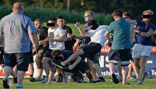 صورة أرشيفية لشغب جماهير فرانكفورت