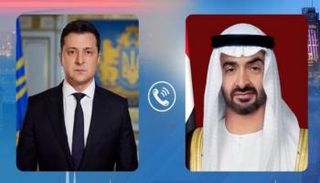 الشيخ محمد بن زايد آل نهيان وفولوديمير زيلينسكي