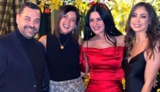 طارق العريان بصحبة نيكول سعفان 