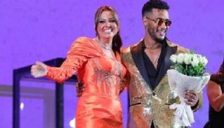 الفنانان محمد رمضان وبشرى - أرشيفية