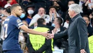 كيليان مبابي وكارلو أنشيلوتي