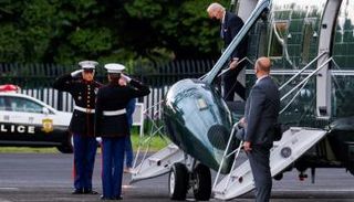 لحظة وصول بايدن لقاعدة عسكرية باليابان- رويترز