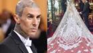 كورتني كارداشيان تُبكي زوجها بـ"رسالة خاصة" على طرحة الزفاف