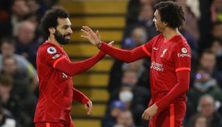 محمد صلاح وترنت ألكسندر أرنولد في ليفربول