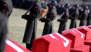 جنازة سابقة لقتلى من الجنود الأتراك