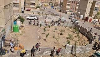 جانب من سطو الحوثيون على مساحات عامة في 