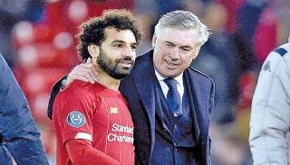 محمد صلاح وكارلو أنشيلوتي