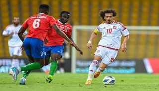 منتخب الإمارات ضد جامبيا
