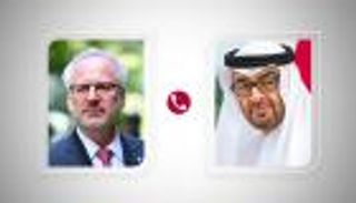محمد بن زايد يبحث مع رئيس لاتفيا تعزيز علاقات البلدين