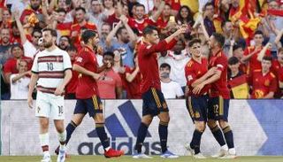 مباراة إسبانيا والبرتغال