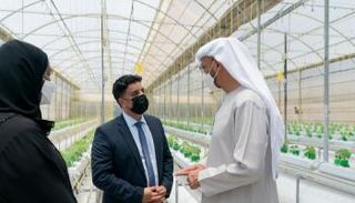 الشيخ محمد بن زايد آل نهيان يزور المركز الدولي للزراعة الملحية
