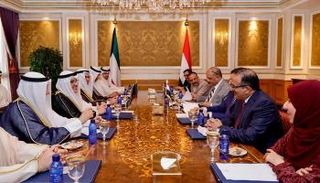 جانب من جلسة المباحثات اليمنية- الكويتية 
