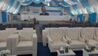 جانب من الاستعداد لحفل تنصيب الرئيس الجديد