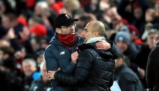 بيب جوارديولا ويورجن كلوب مدربا مانشستر سيتي وليفربول