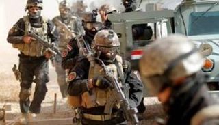 قوة من الأمن العراقي خلال ملاحقة عناصر داعش