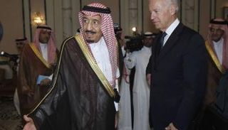 الملك سلمان وبايدن في لقاء سابق- أرشيفية