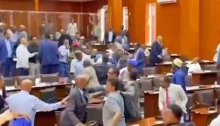 جانب من الاشتباكات التي وثقها المقطع