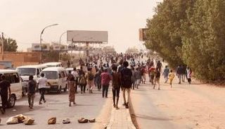 احتجاجات في أم درمان بالسودان