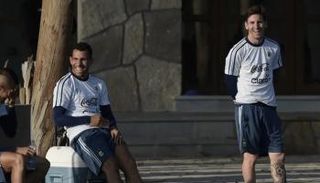 ميسي وتيفيز في منتخب الأرجنتين