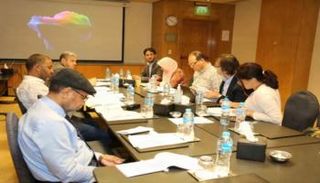 جانب من اجتماع لجنة صياغة مواد القاعدة الدستورية بالقاهرة