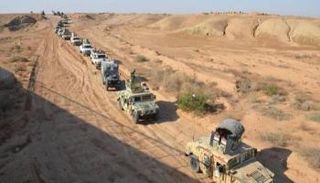 قوات عراقية خلال مهمة أمنية في صحراء الأنبار