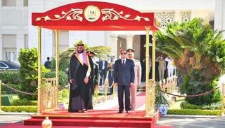 الرئيس عبدالفتاح السيسي والأمير محمد بن سلمان