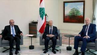 لقاء سابق بين عون وبري وميقاتي إثر تسمية الأخير بتشكيل الحكومة