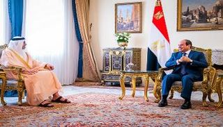 عبدالفتاح السيسي يلتقي الشيخ عبدالله بن زايد آل نهيان