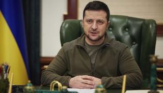  الرئيس الأوكراني فولوديمير زيلينسكي