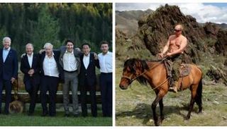 قادة السبع يسخرون من صورة شهيرة لبوتين