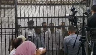 جانب من الجلسة الأولى للمحاكمة- أرشيفية