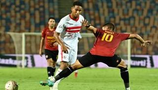 من مباراة الزمالك ضد سيراميكا كليوباترا في الدوري المصري