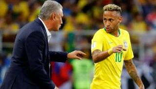نيمار وتيتي في منتخب البرازيل