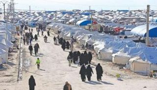 مخيم الهول في شمال شرق سوريا